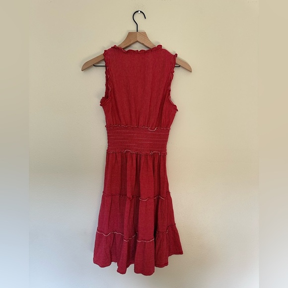 MAX STUDIO Red Ruffled & Tiered Mini Dress - Picture 6 of 6